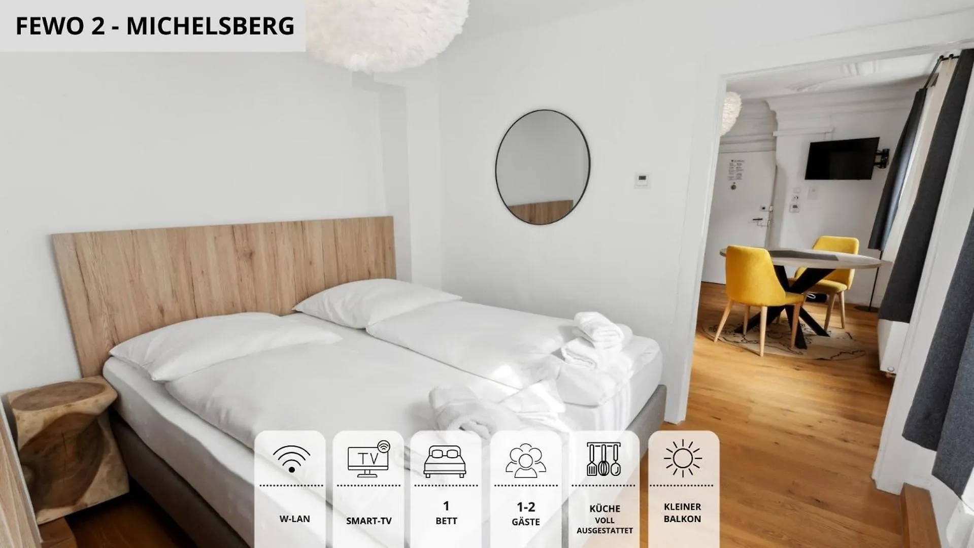 Neu Kapapart15 - 6 Schoene Fewos Mit Einbaukueche, Bad Und Balkon In Der Altstadt Auf Bambergs Insel Apartment