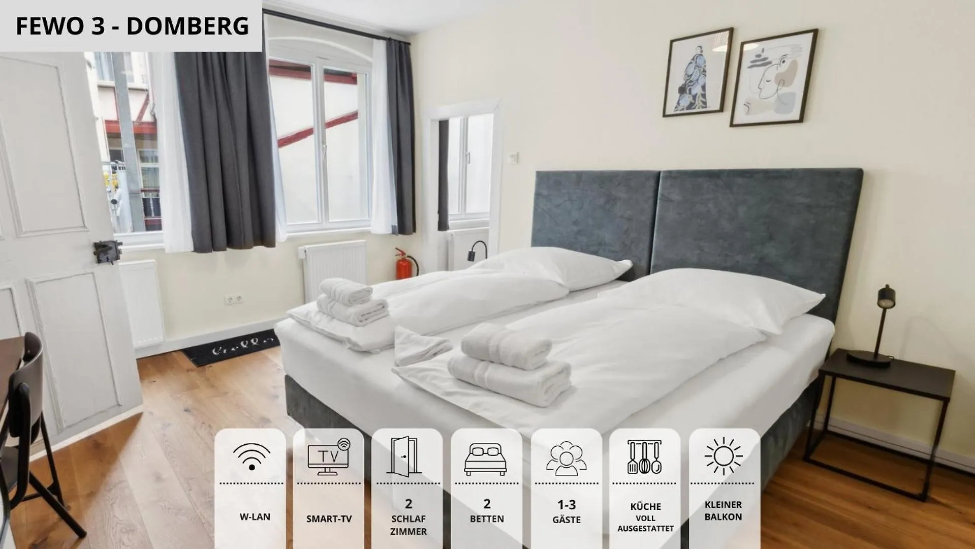 Neu Kapapart15 - 6 Schoene Fewos Mit Einbaukueche, Bad Und Balkon In Der Altstadt Auf Bambergs Insel 0*, Bamberg