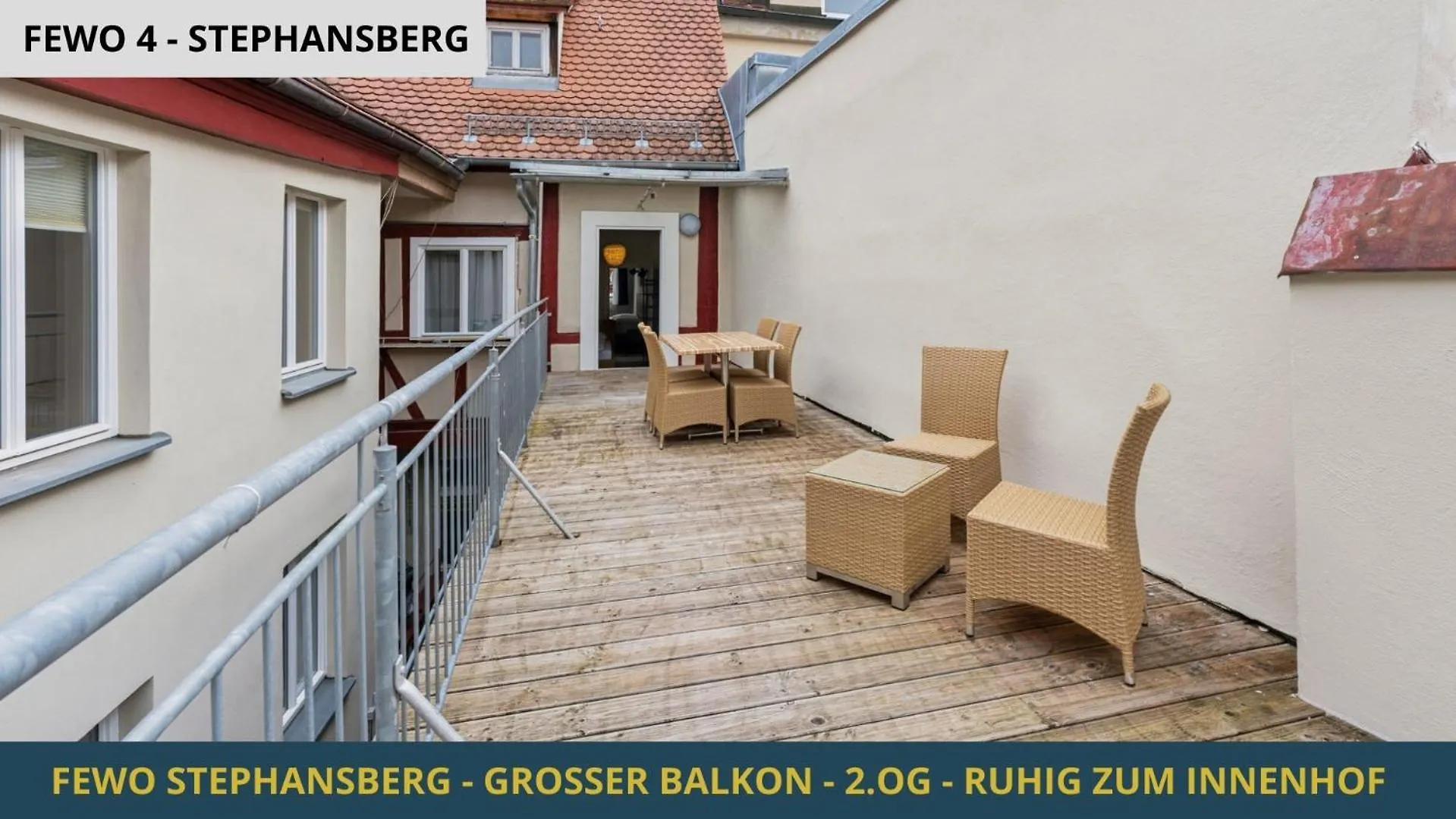 Apartment Neu Kapapart15 - 6 Schoene Fewos Mit Einbaukueche, Bad Und Balkon In Der Altstadt Auf Bambergs Insel